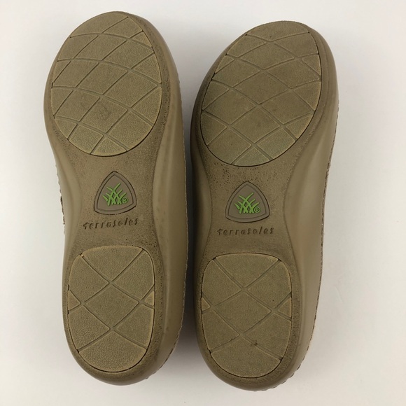 Terrasoles Shoes Womens 10/43 Echo Crossband Slip on Loafers Light Beige - Picture 9 of 12